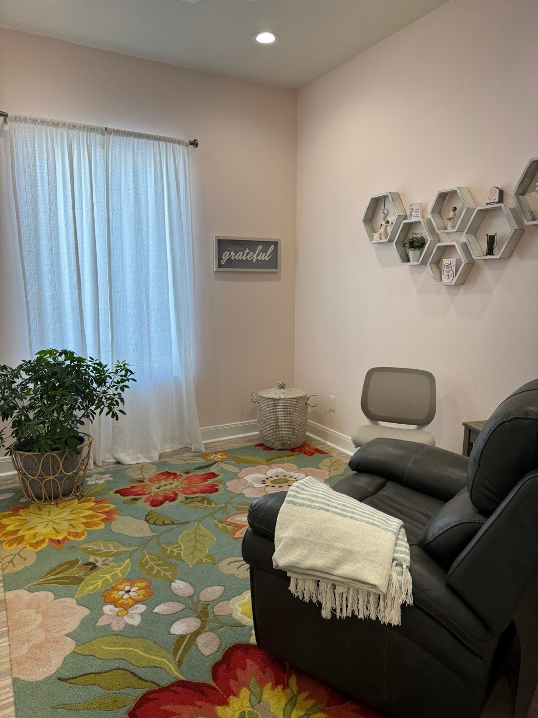 The private hypnotherapy session room at Healing Place Hypnosis