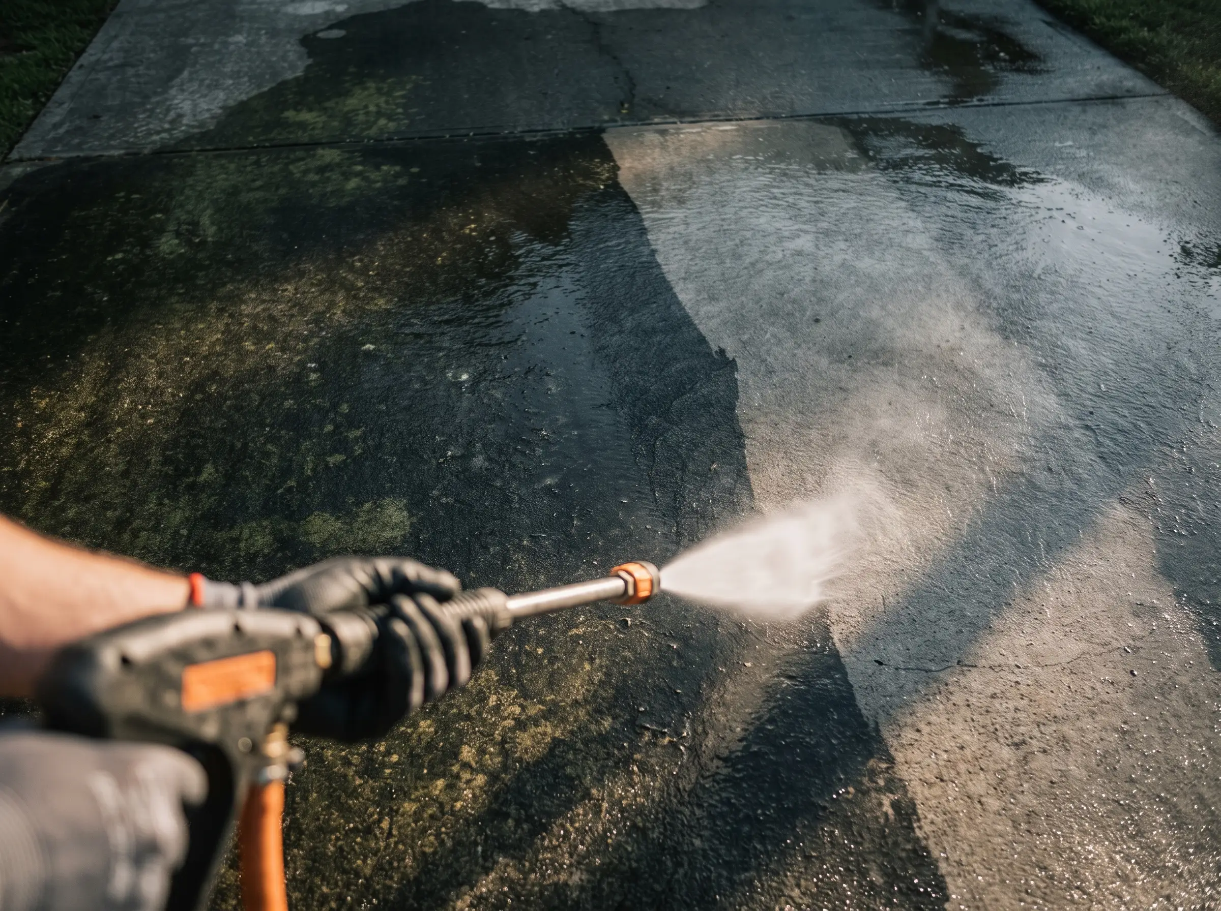 Driveway cleaned