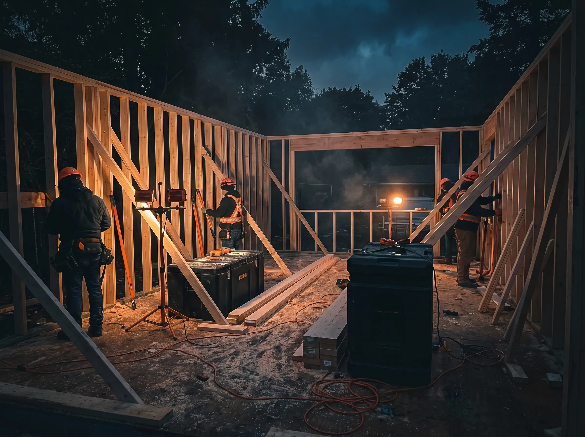 Commercial construction in progress