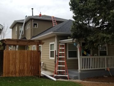 Storm damage gutter repair