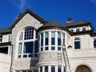 Finished residential gutter install
