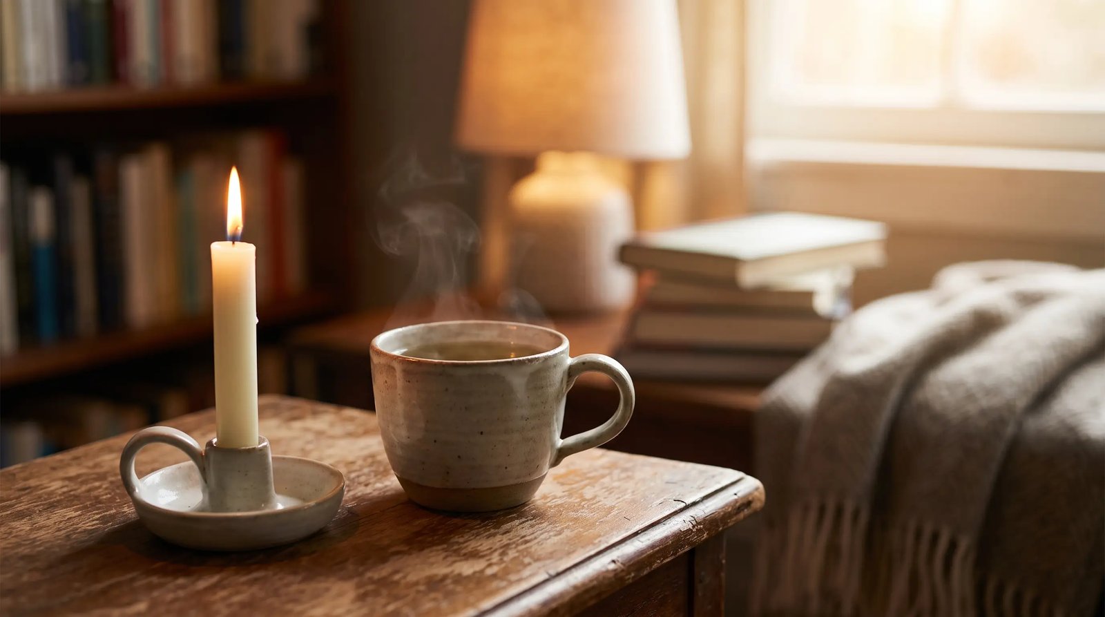 Tea and candle