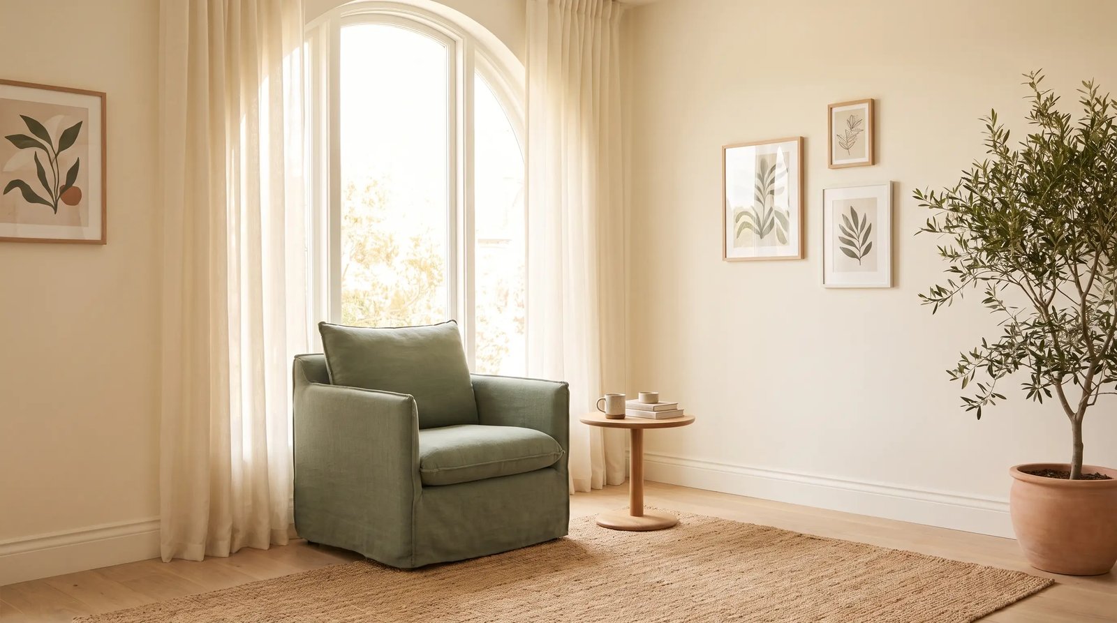 The calm therapy room in Riehen, Basel