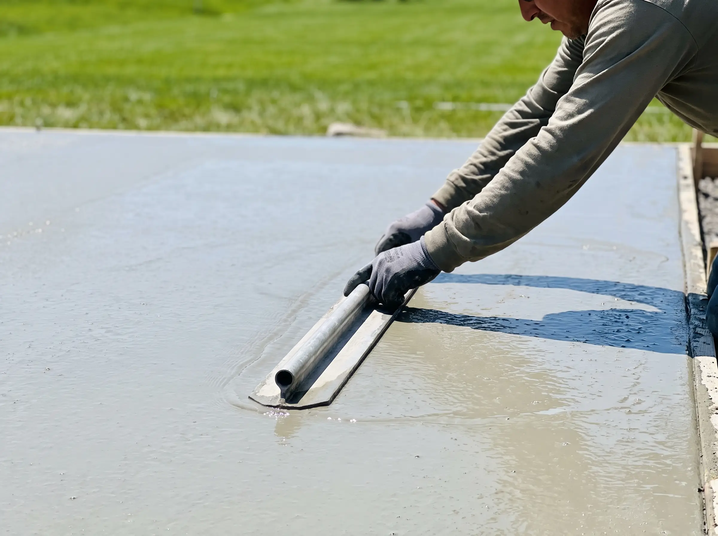 Concrete slab and footer pour