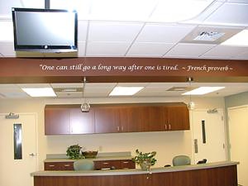 Commercial faux finish and mural project by It's Not Wallpaper