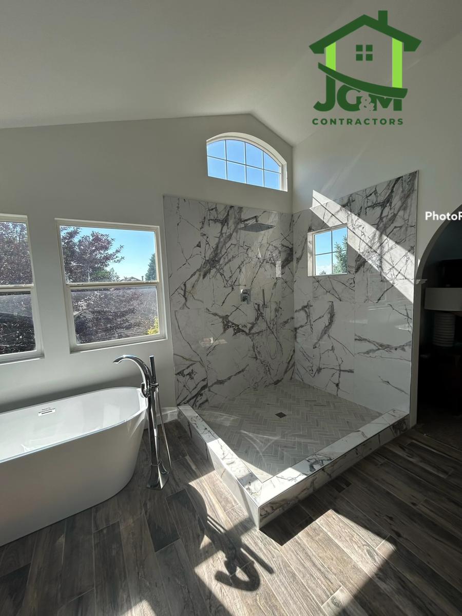 Bathroom remodel by JG&M Contractors
