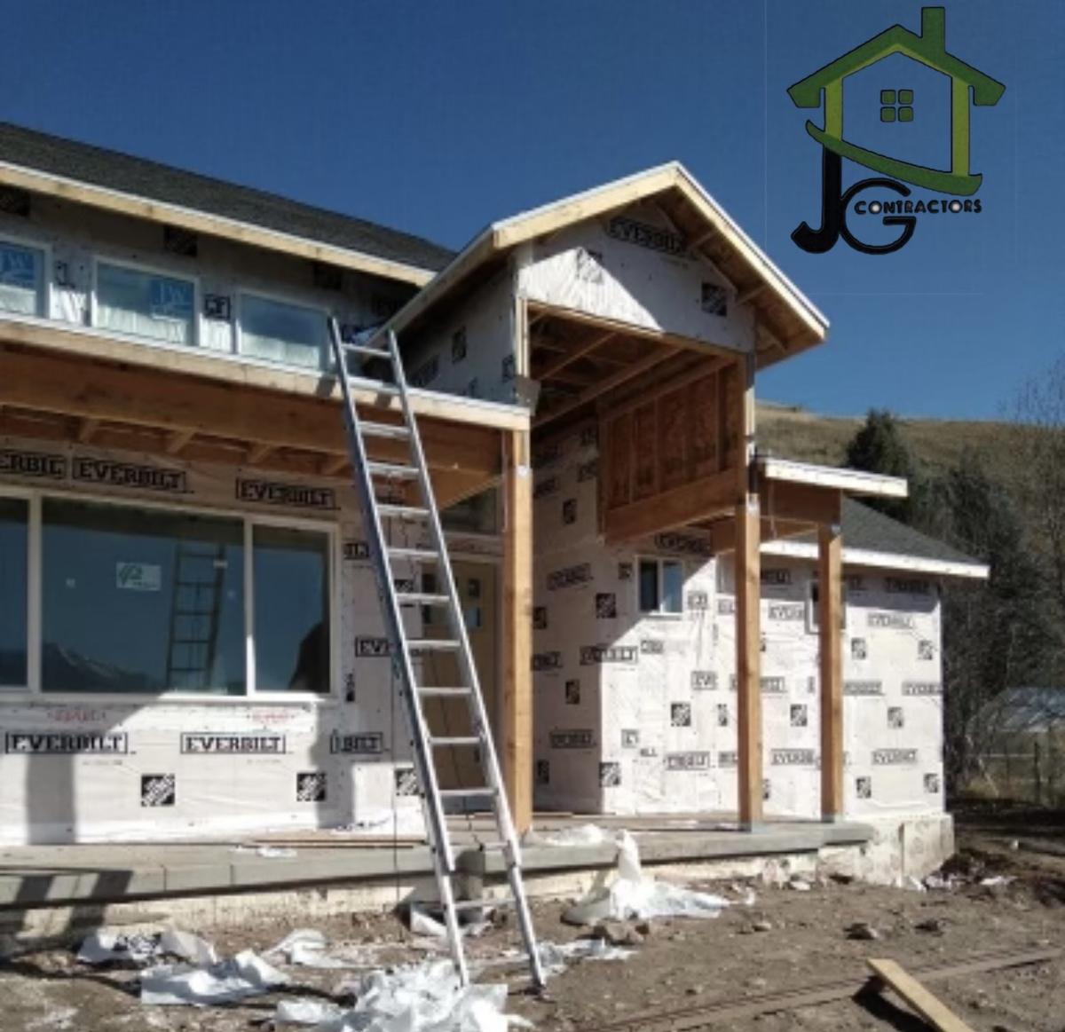 Home addition framing by JG&M Contractors