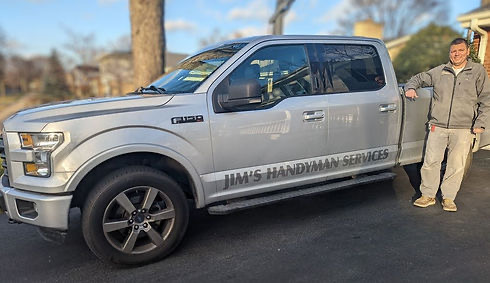 Jim with the Jim's Handyman Services truck