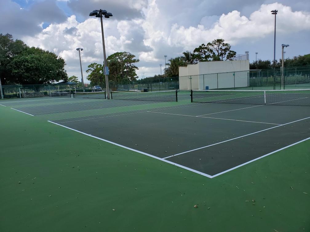 Freshly resurfaced sports court by Lancelot Industries LLC