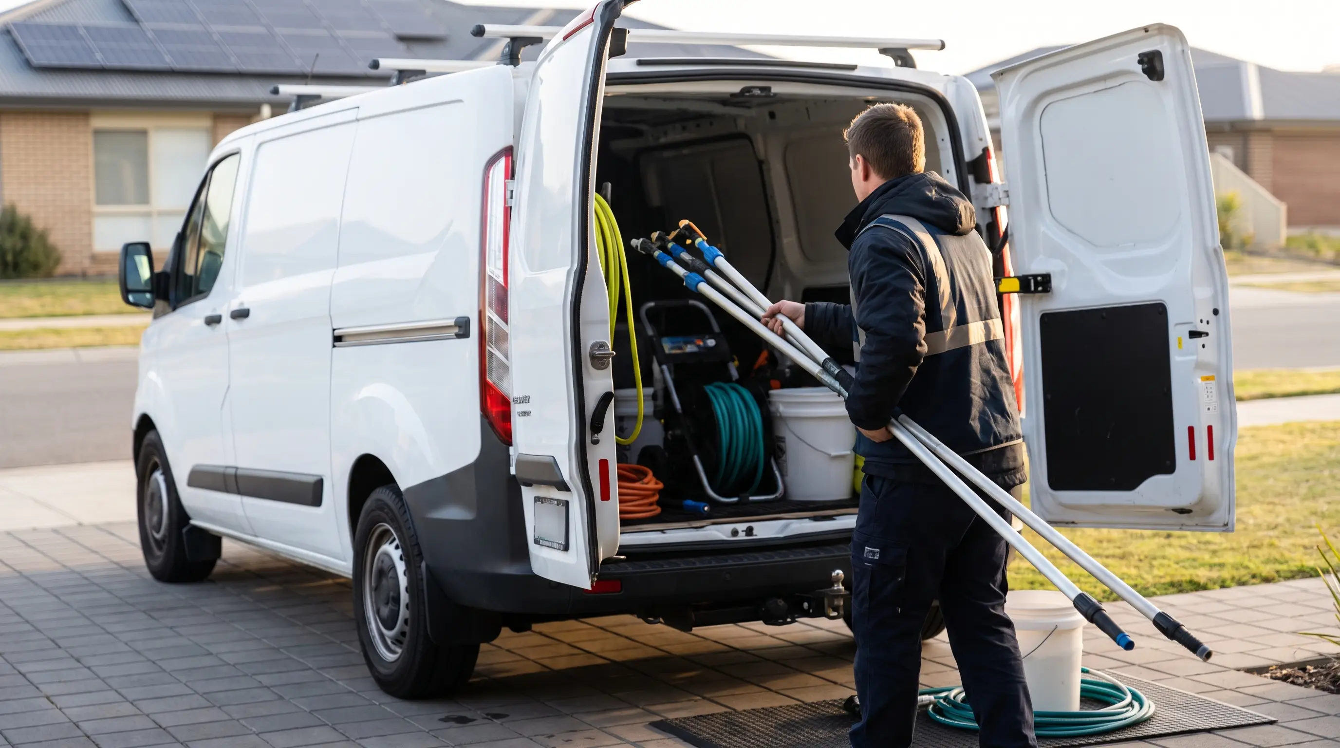 Lee Solar Clean crew loading equipment