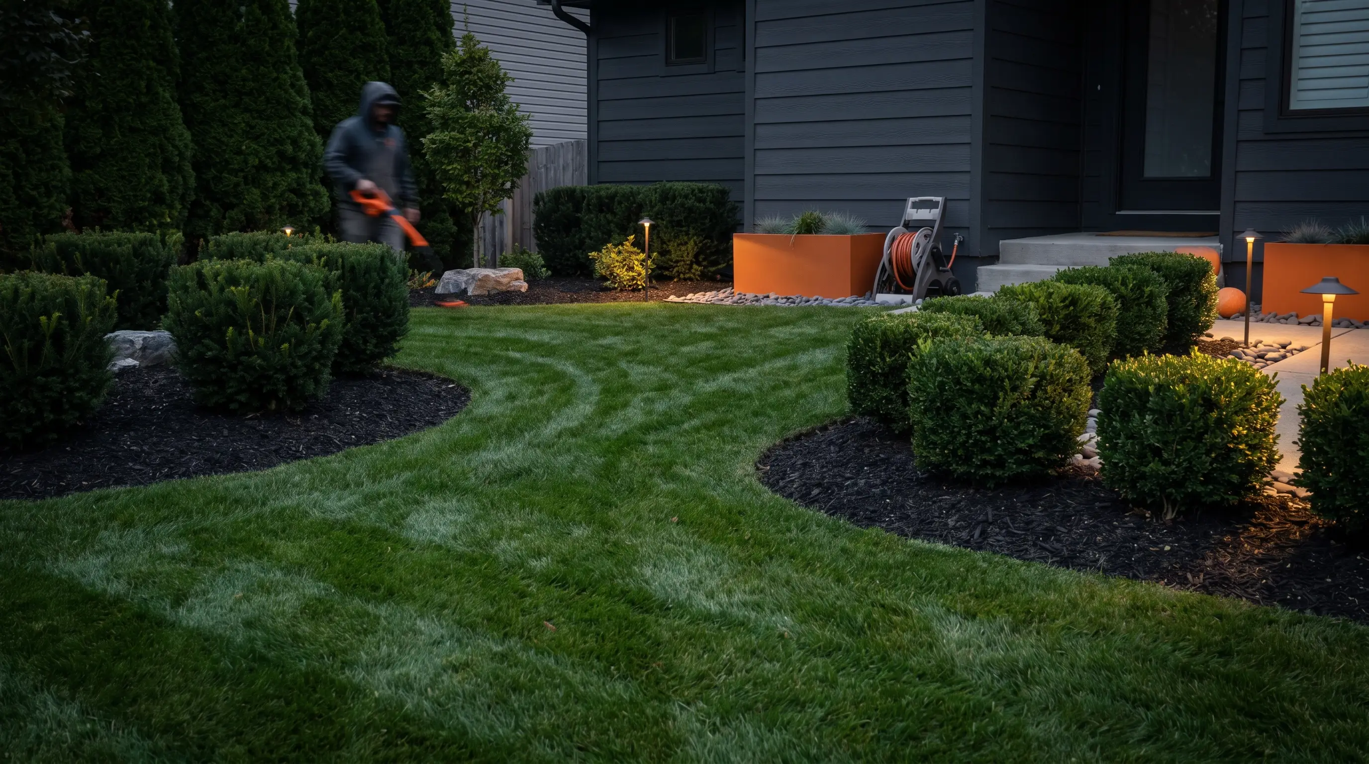 Lawn & Landscaping crew at work