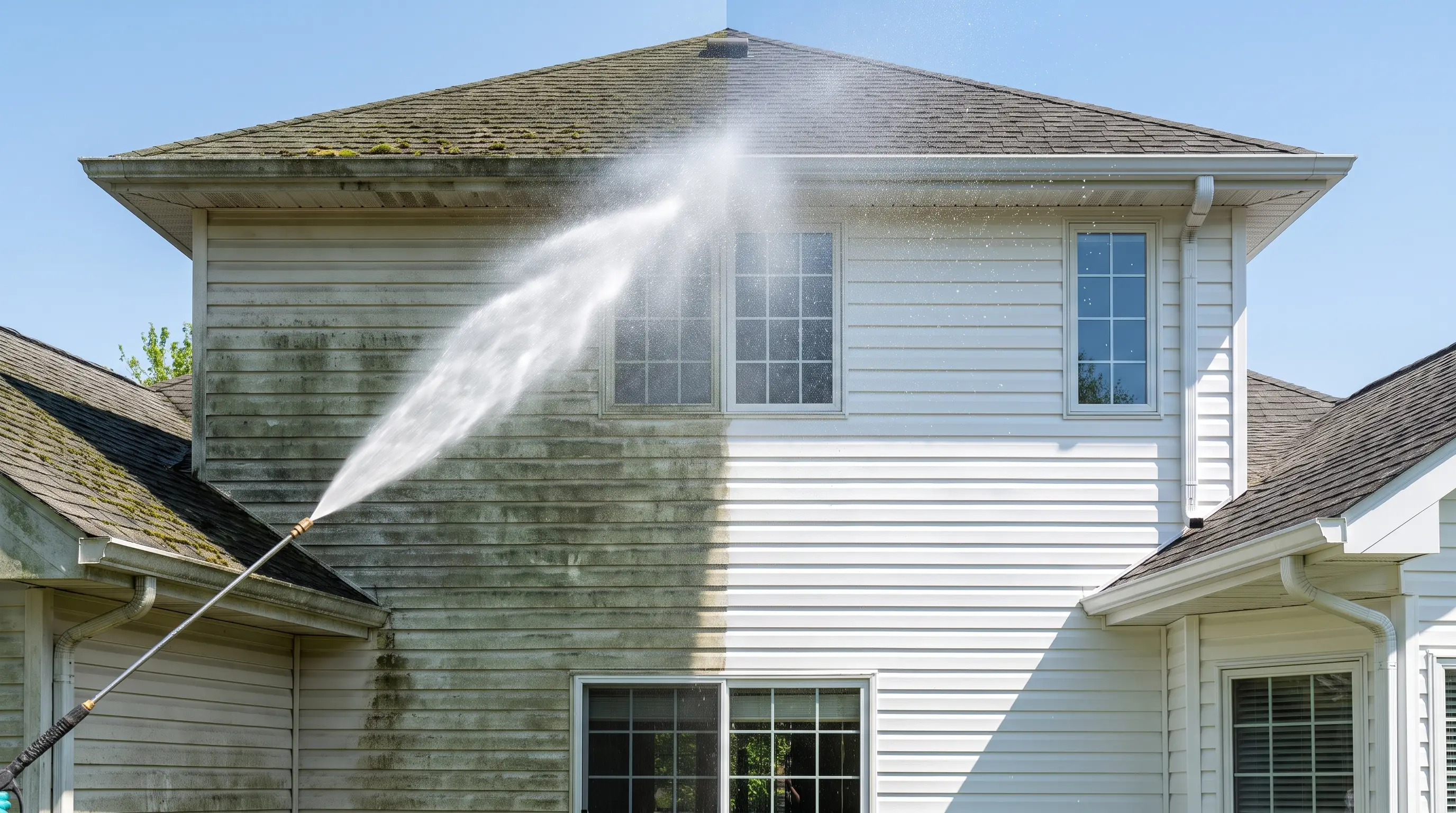 Pressure Washing crew at work