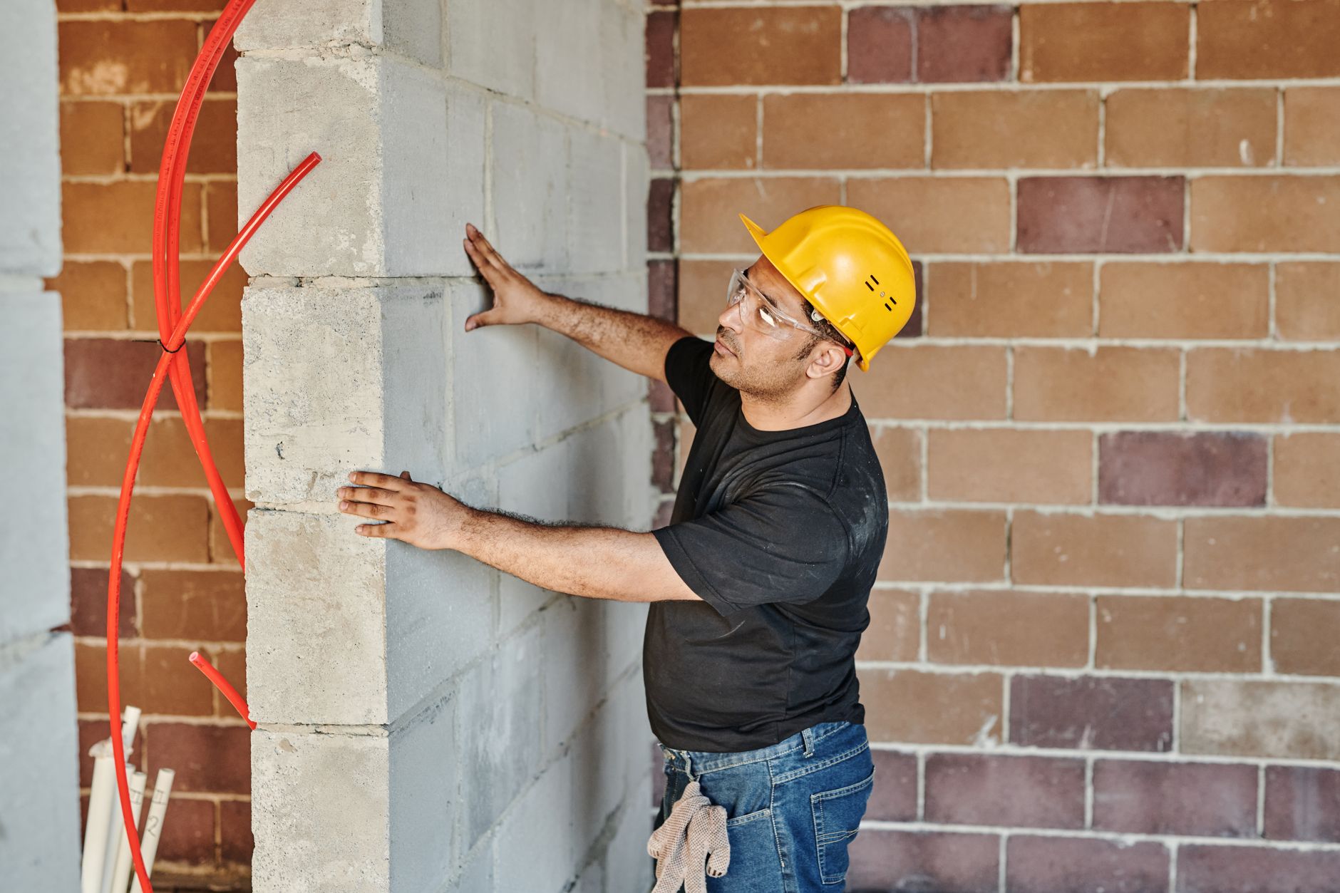Crew working on a home remodeling project