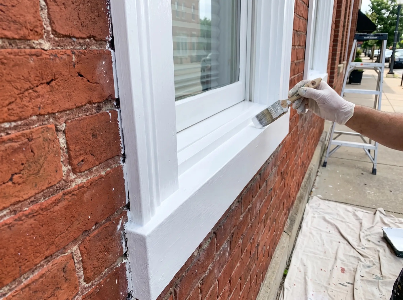 Exterior trim painting