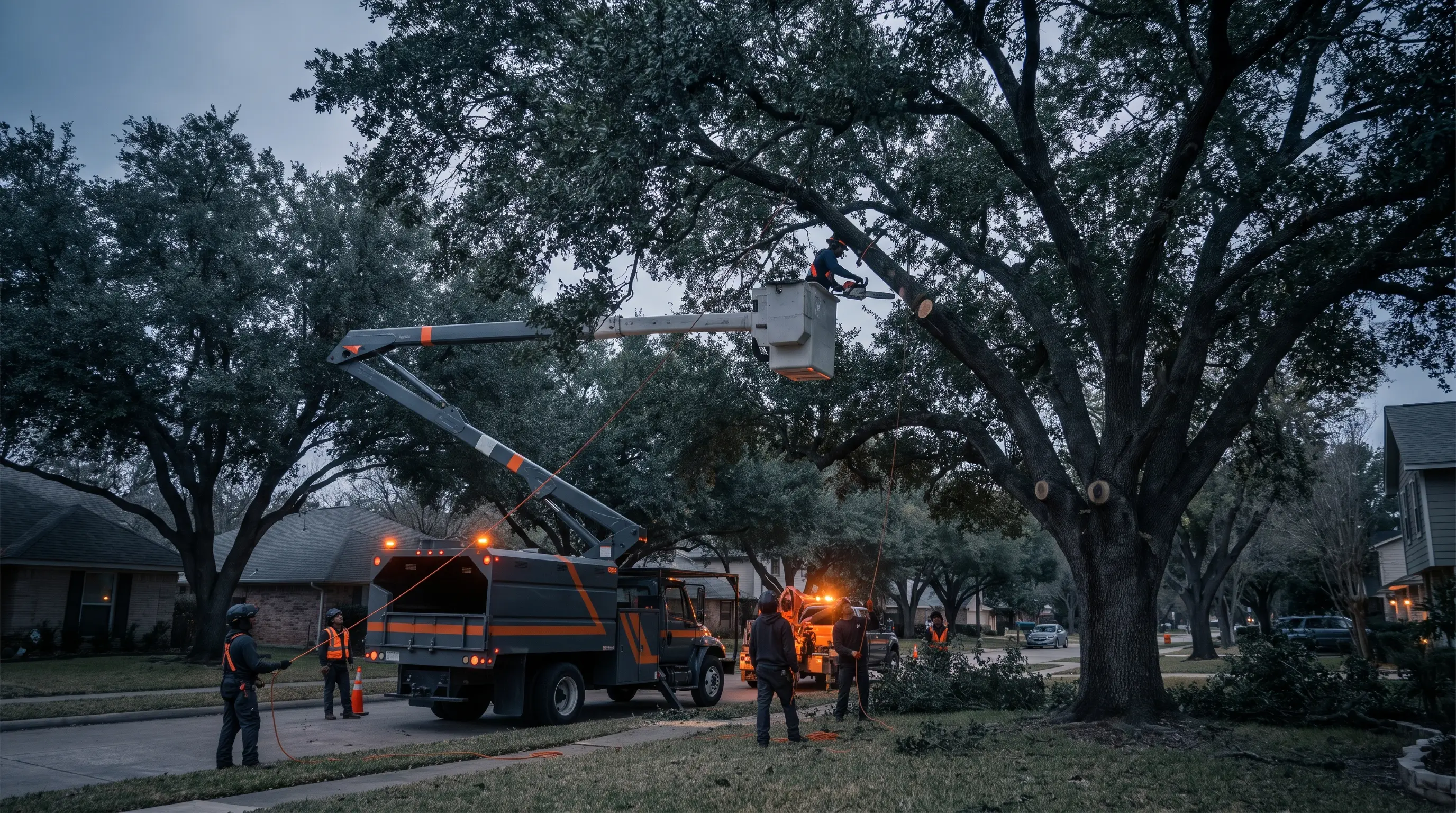 Tree Service crew on a job