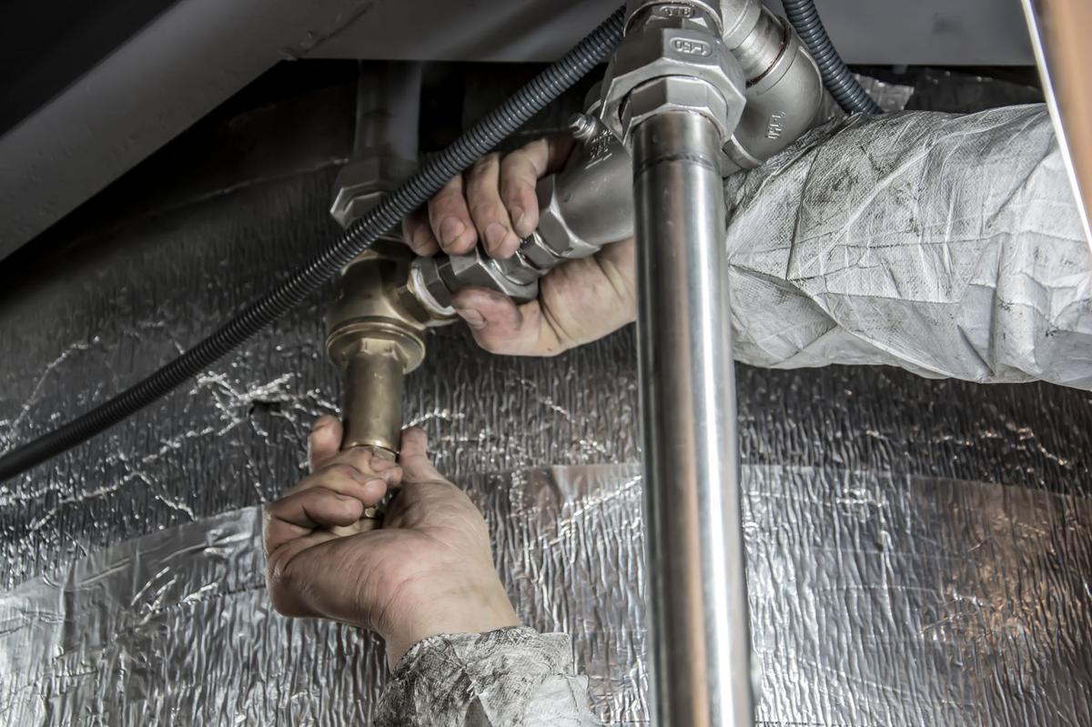 Plumbing repair work