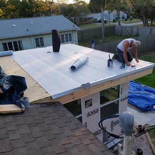 Real room addition and remodel project by Northeast Construction Inc