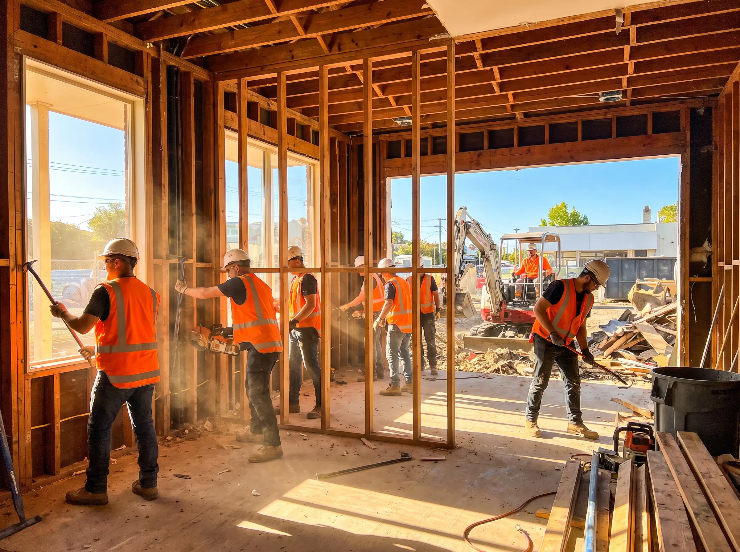Crew on a jobsite
