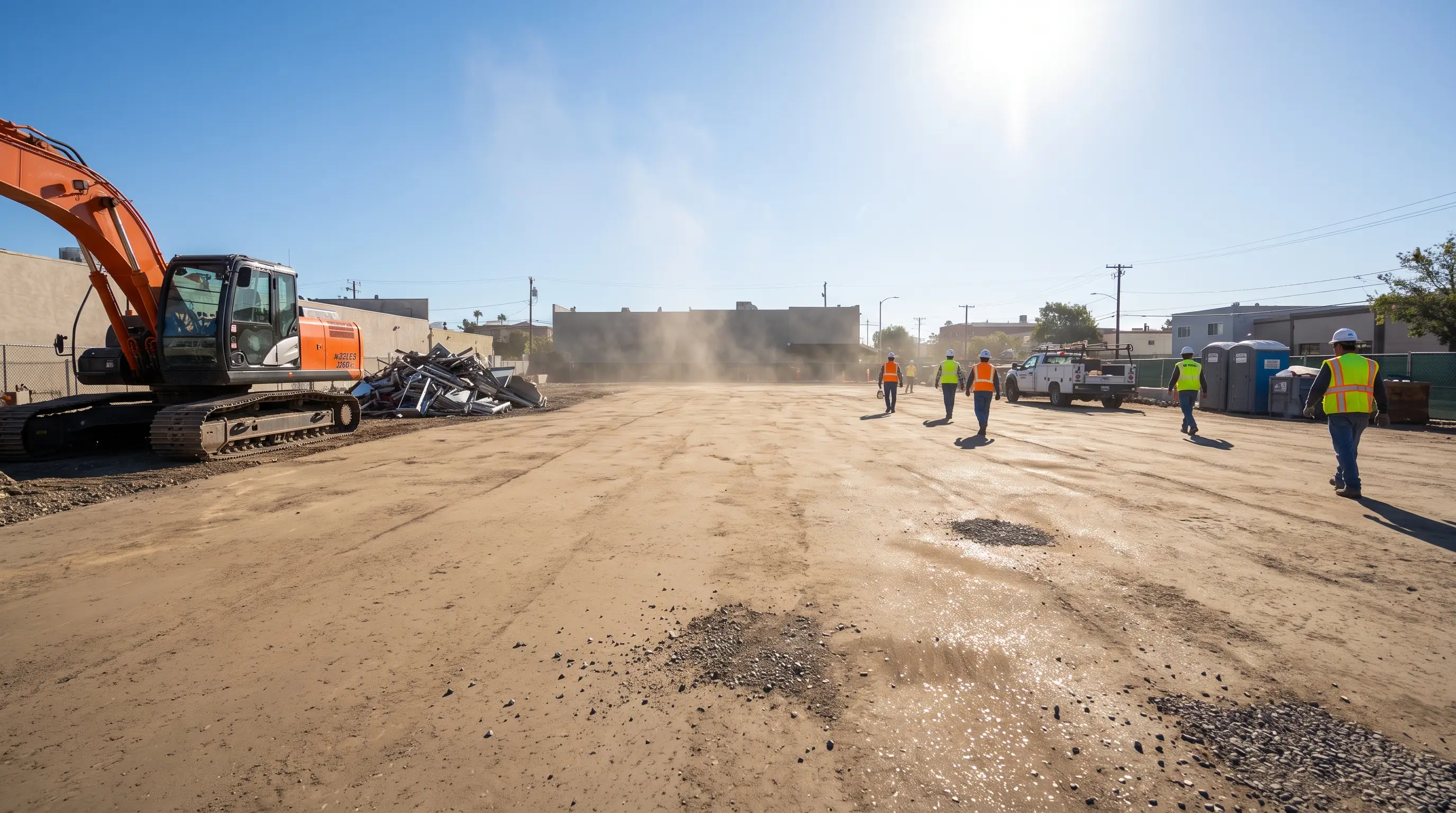 Crew working on a demolition project