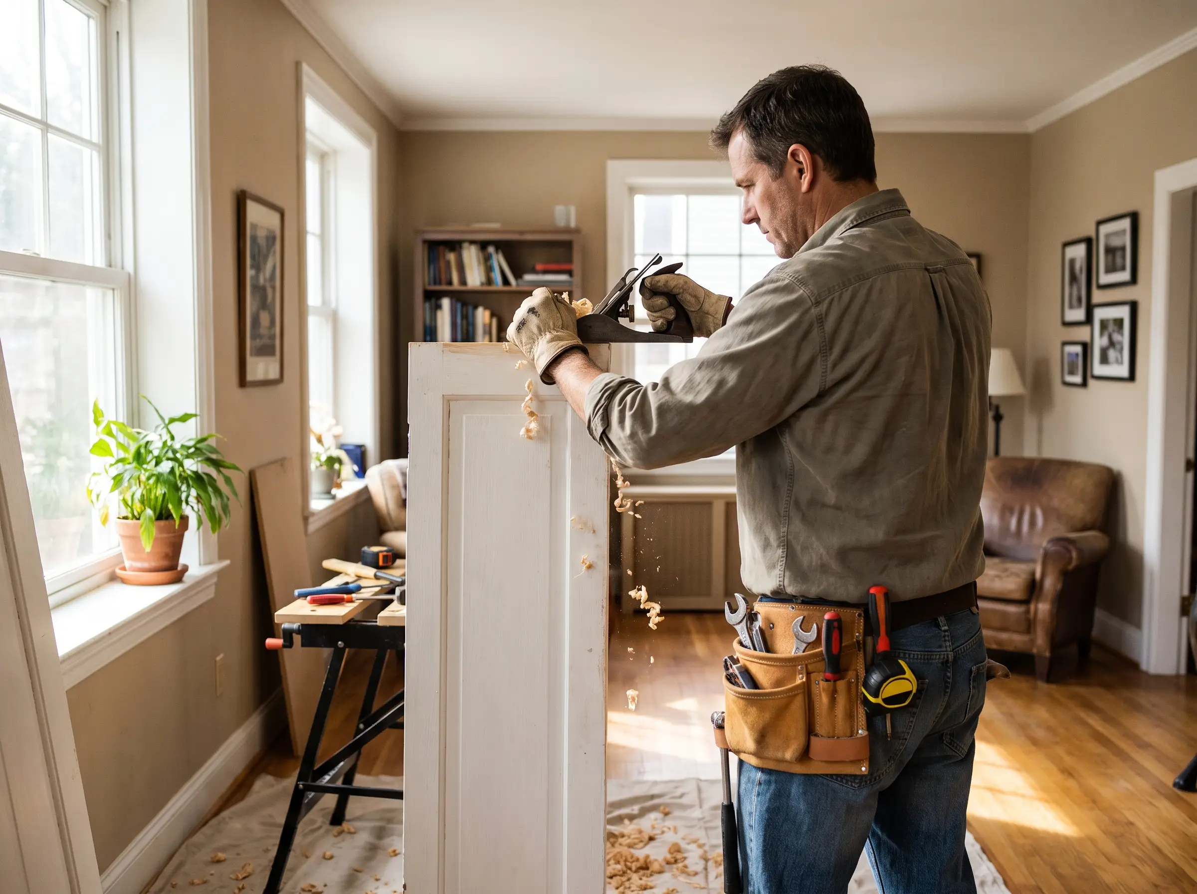 Gutter cleaning and exterior repair