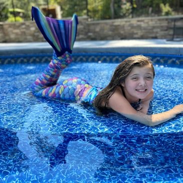 Finished residential pool
