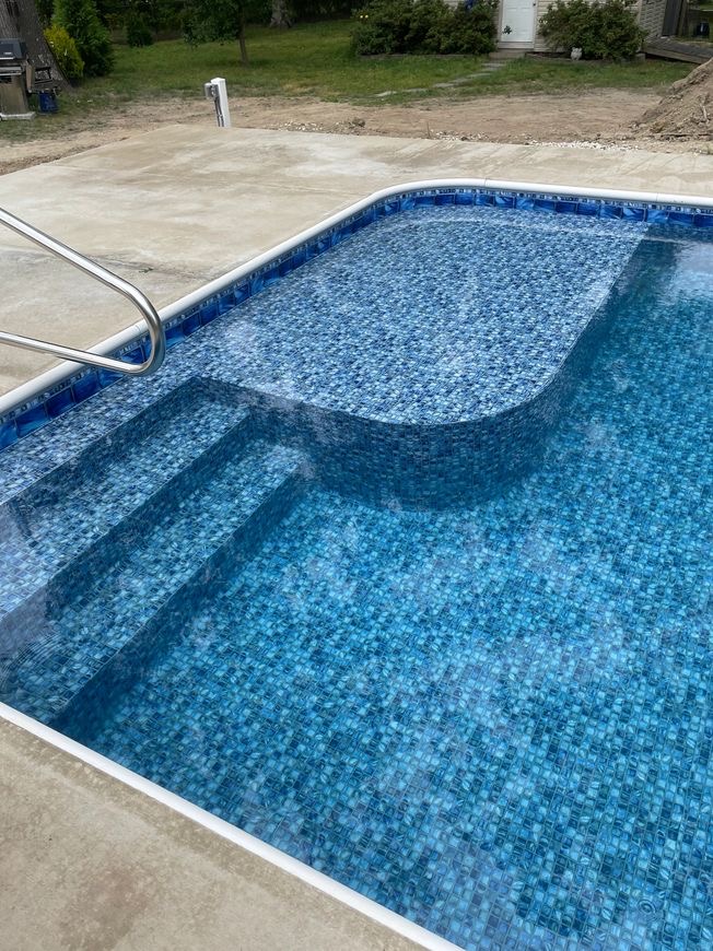 Pool deck and outdoor living space
