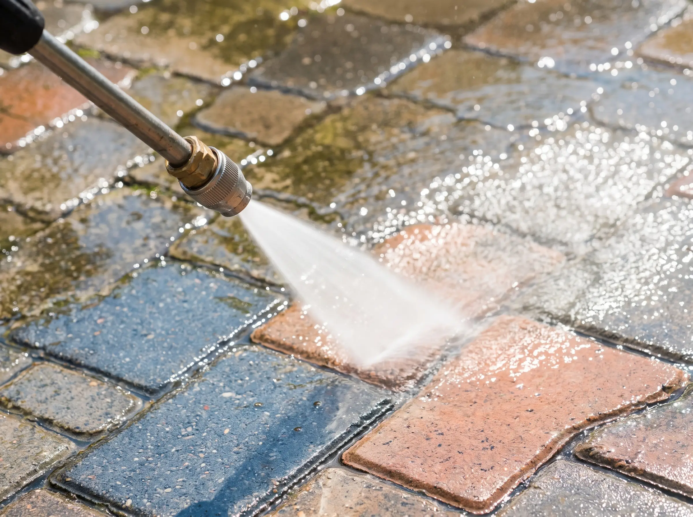 Driveway and concrete surface cleaning