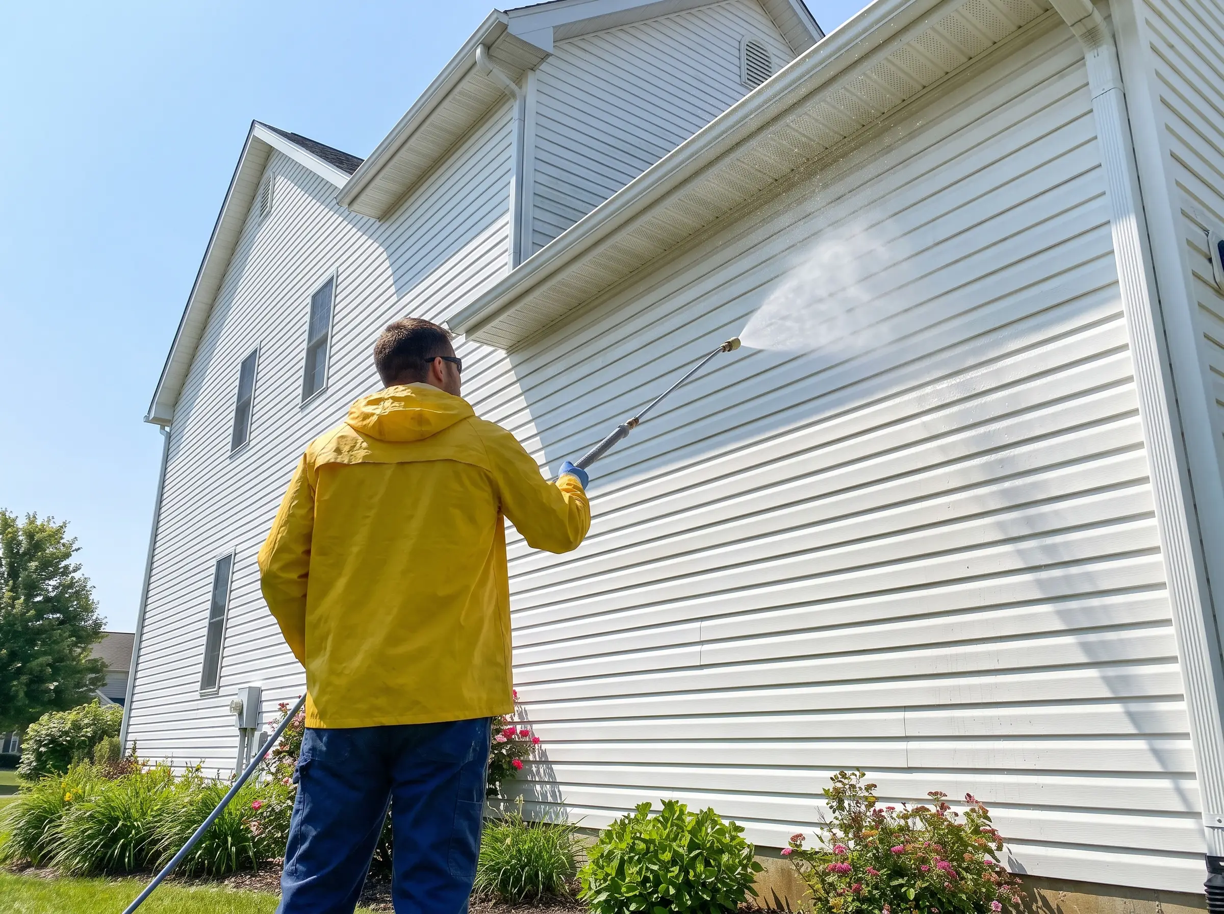 Commercial exterior cleaning