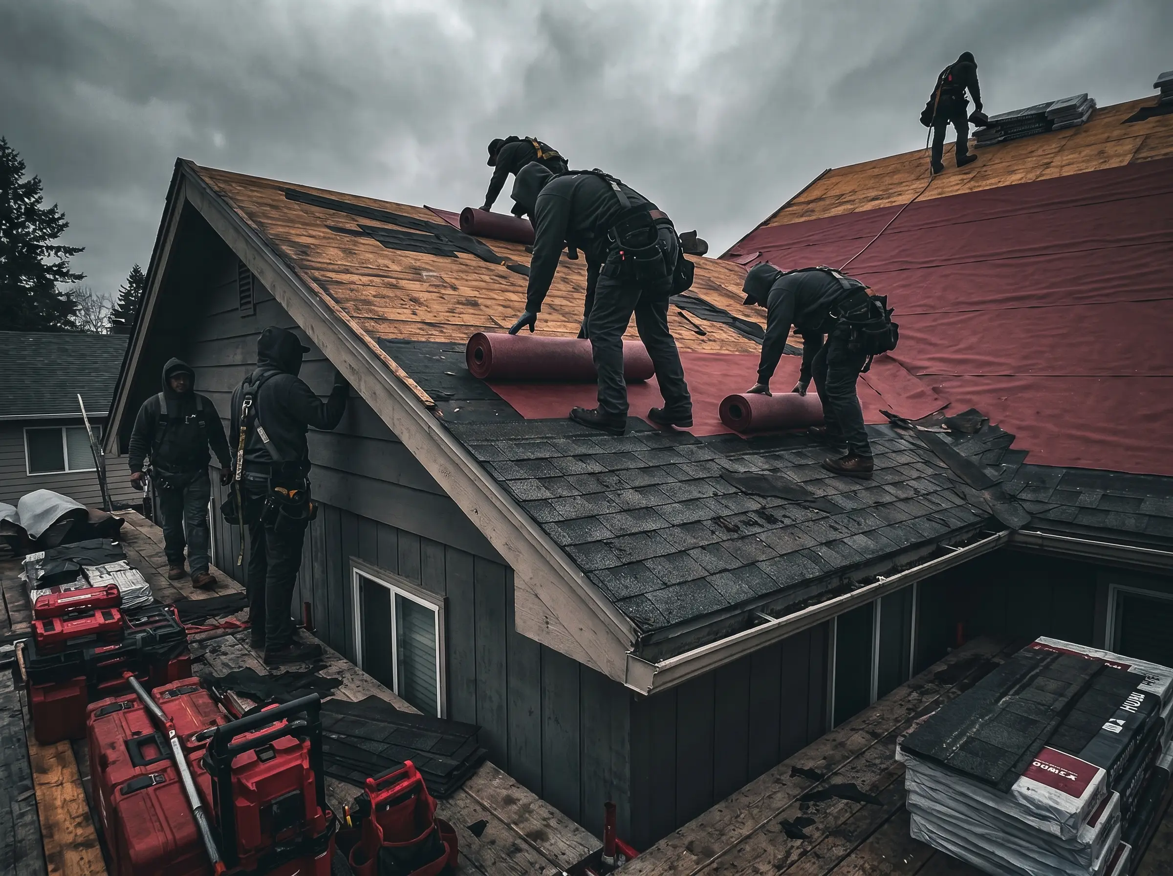 Crew on a jobsite