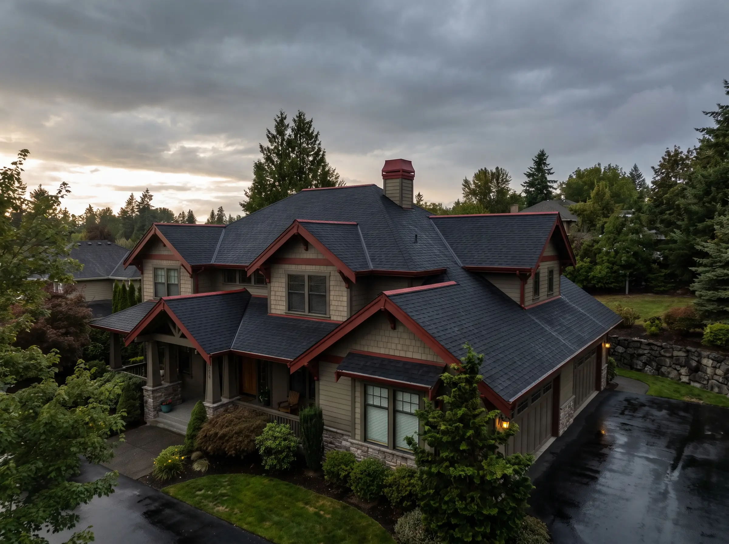 Finished roof