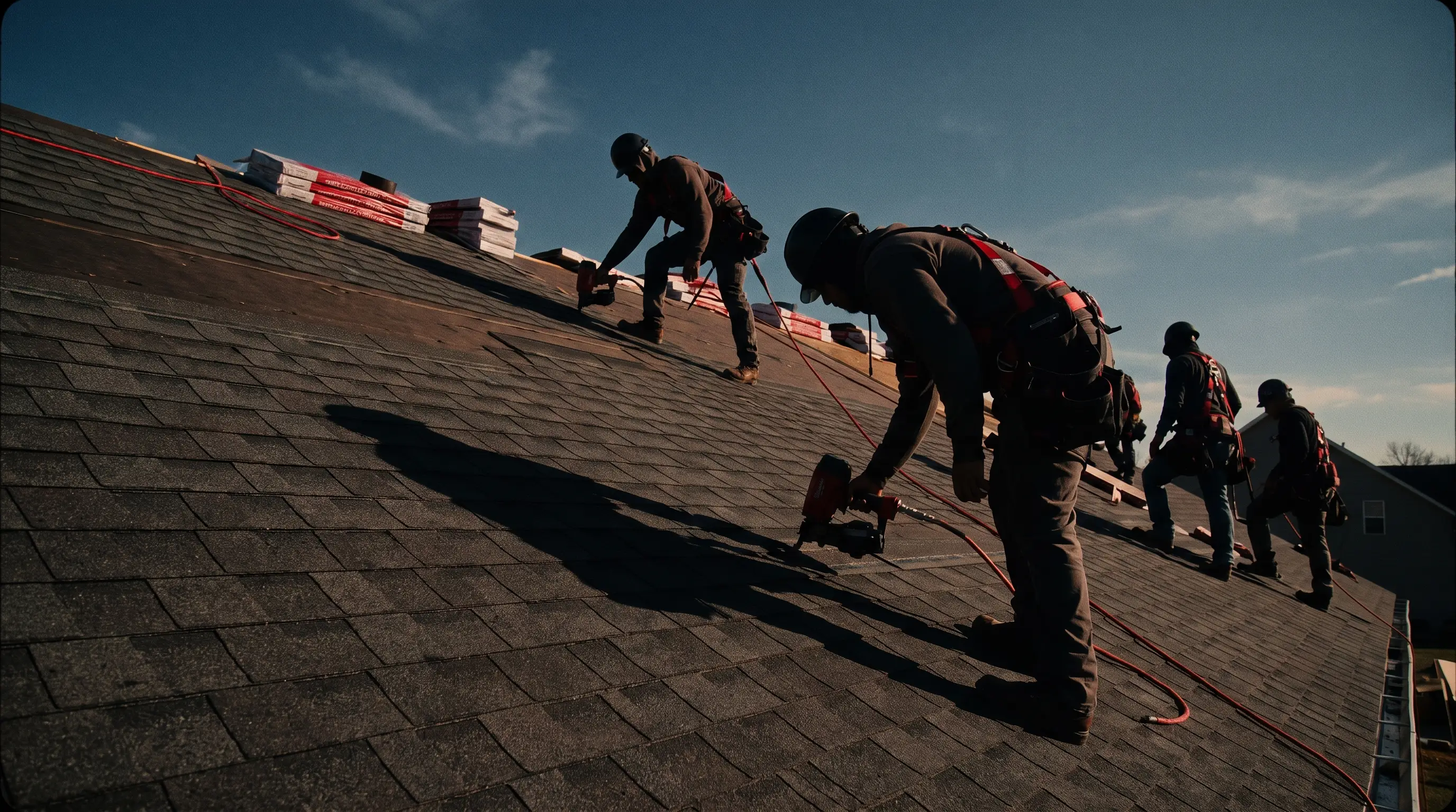 Roofing & Exterior crew on a job
