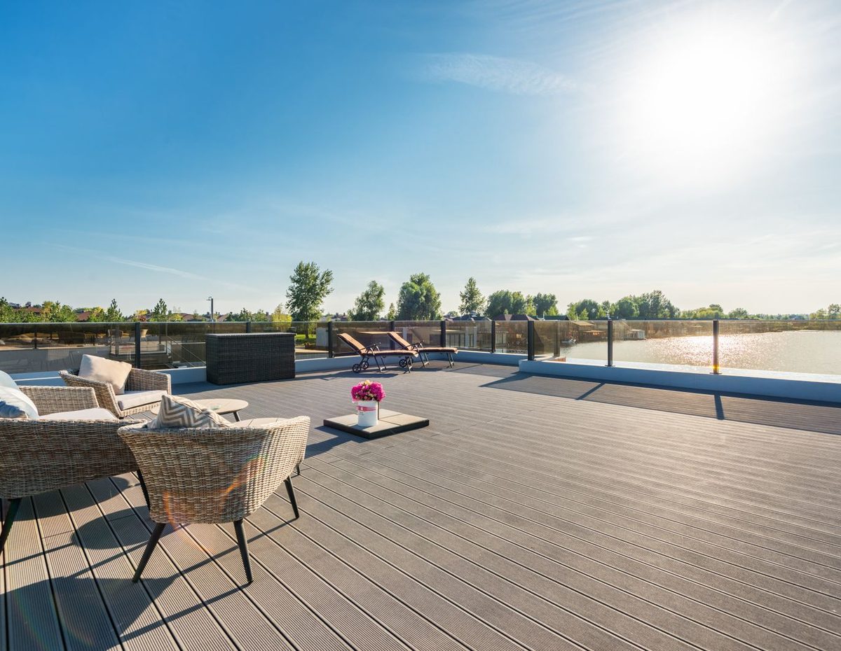 Composite decking installation