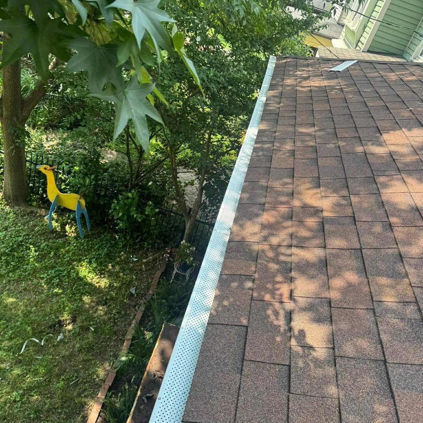 Gutter installation project by Red War Contractors