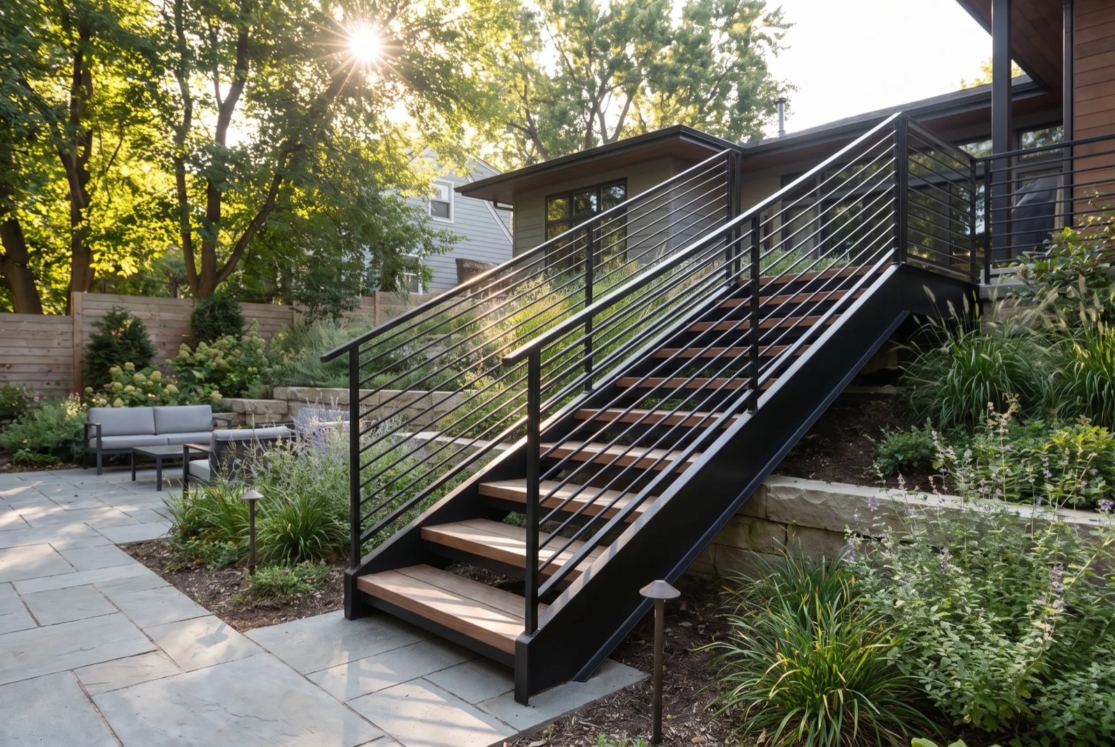 Finished residential metalwork