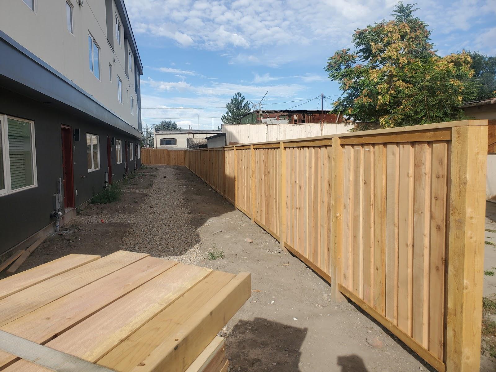 Cedar privacy fence installed by Roadhouse Fence
