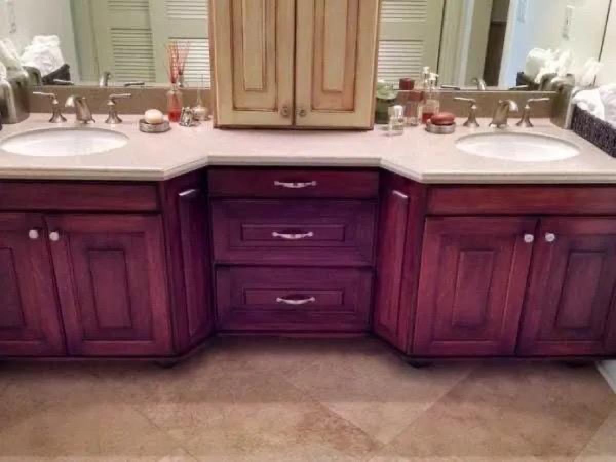 Bathroom vanity remodel by Robert's Done Right