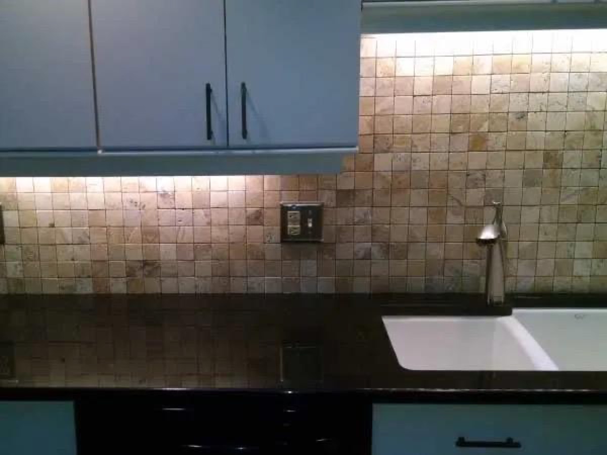 Kitchen tile backsplash remodel by Robert's Done Right