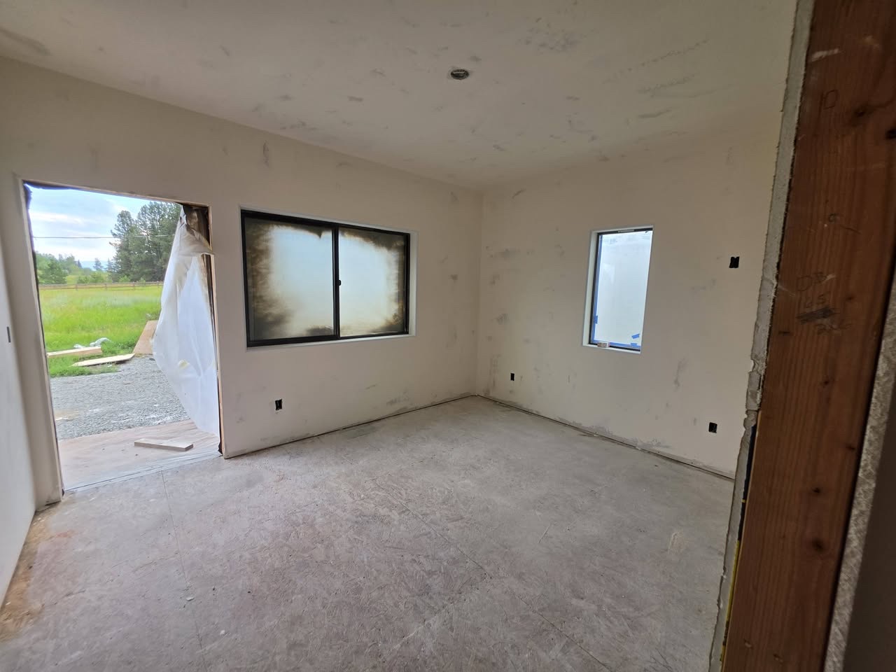 Commercial drywall installation
