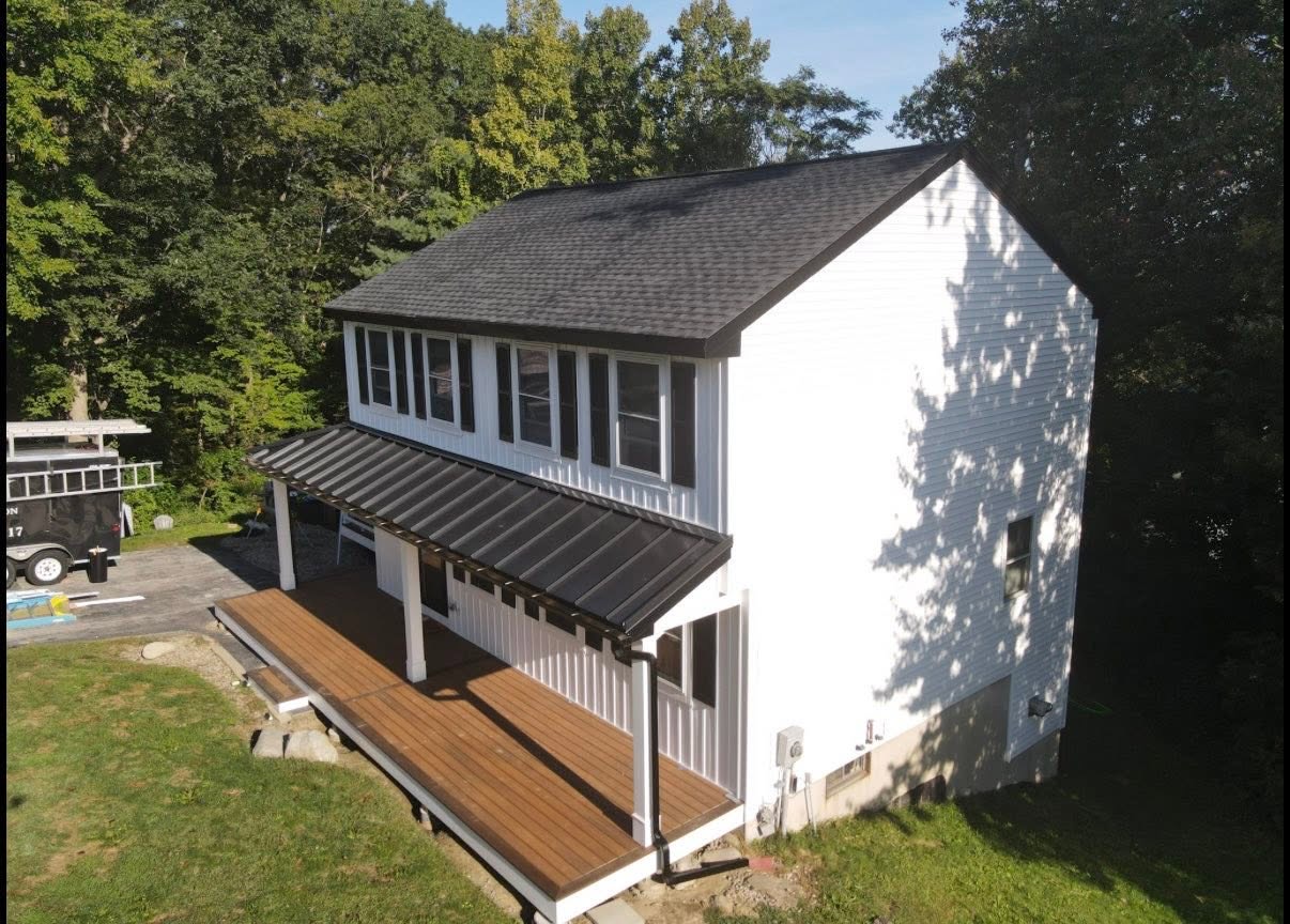 Completed build with new porch