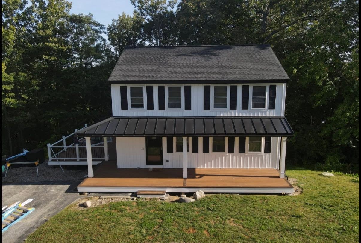 Finished exterior remodel