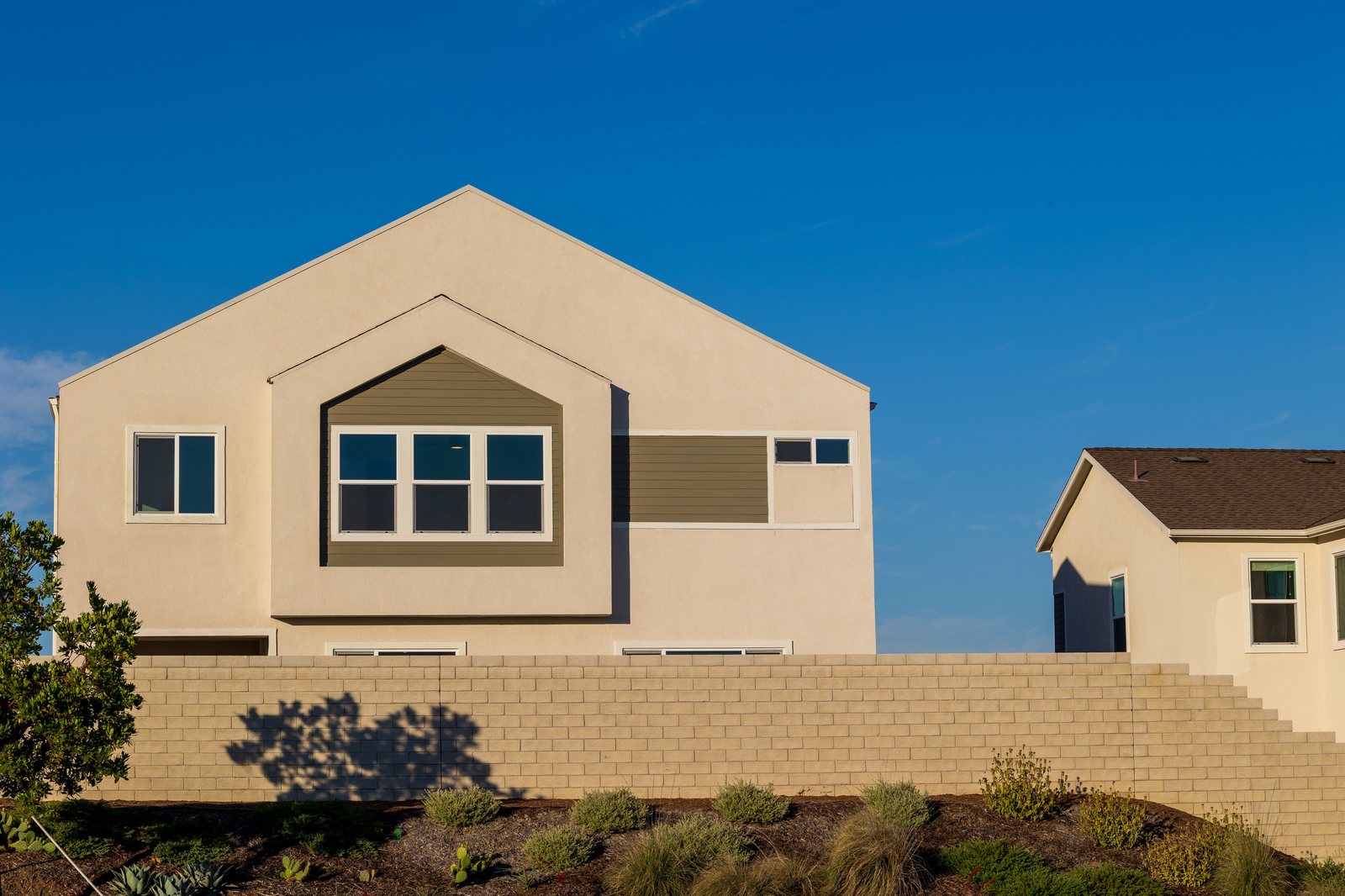 Stucco home exterior