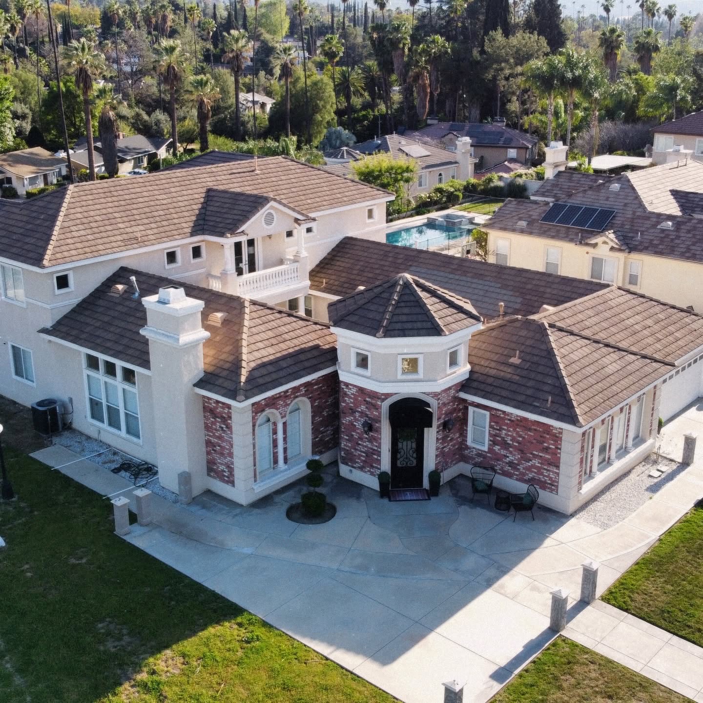 Tile roof coating project
