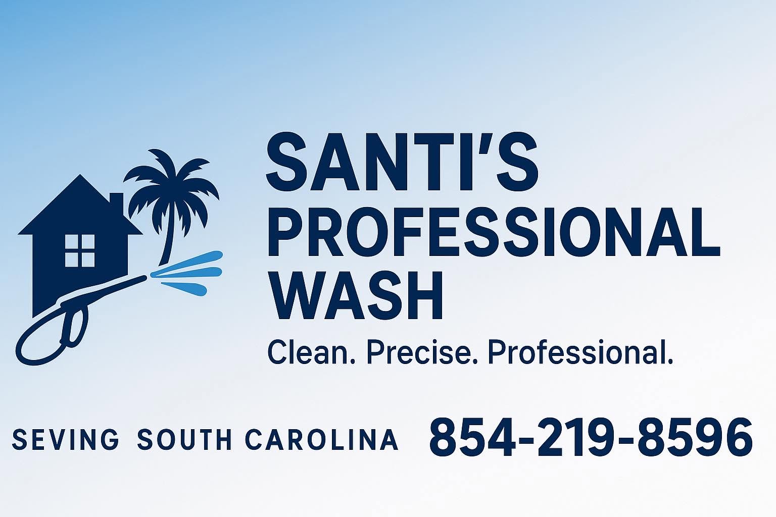 Pressure washing crew on a job