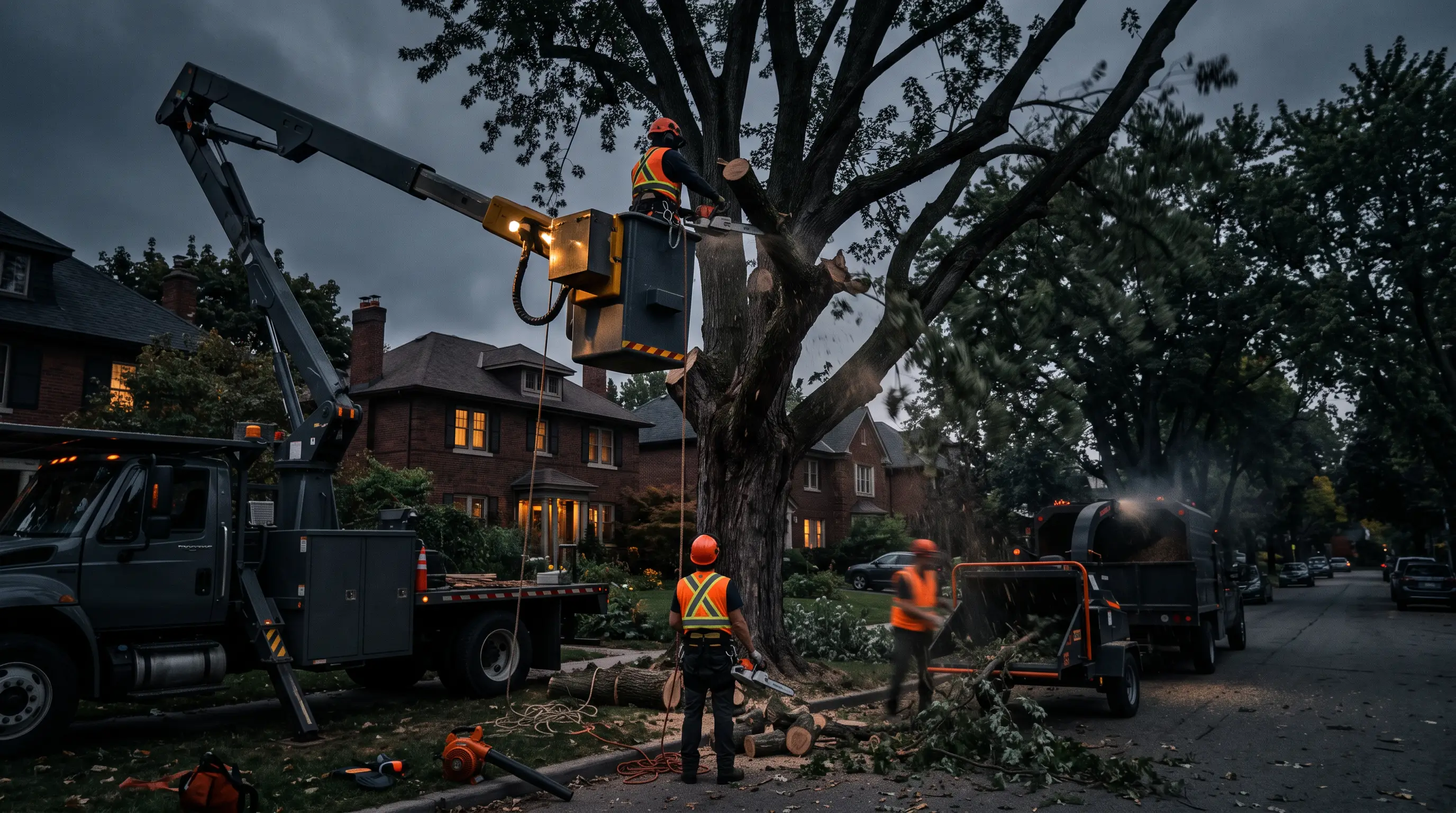 Tree Service crew on a job