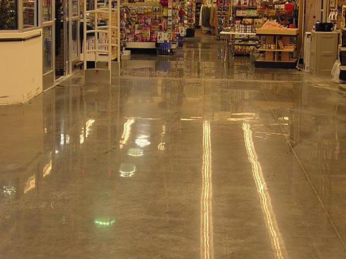 Restored concrete surface after repair