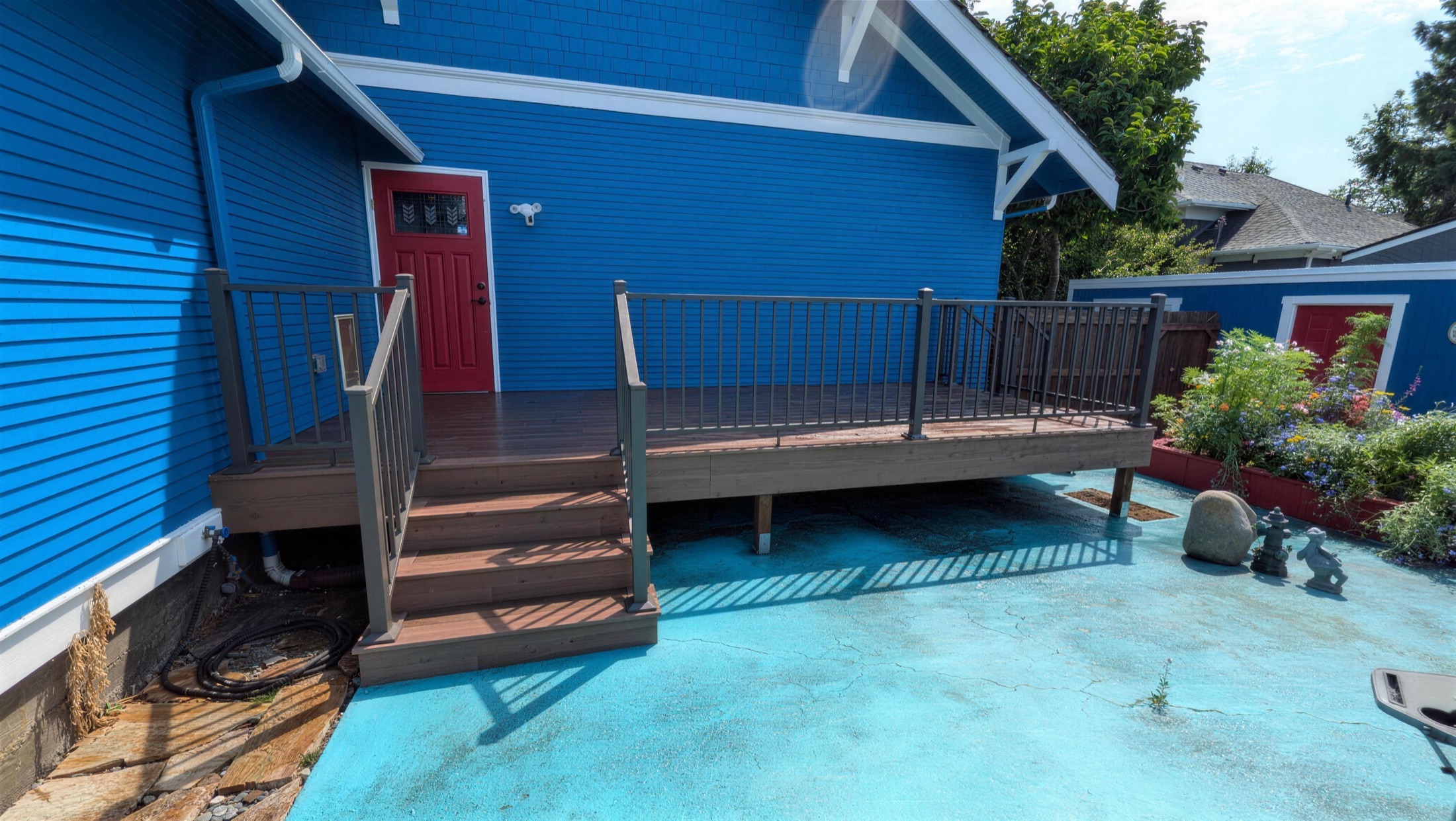 Deck addition, finished