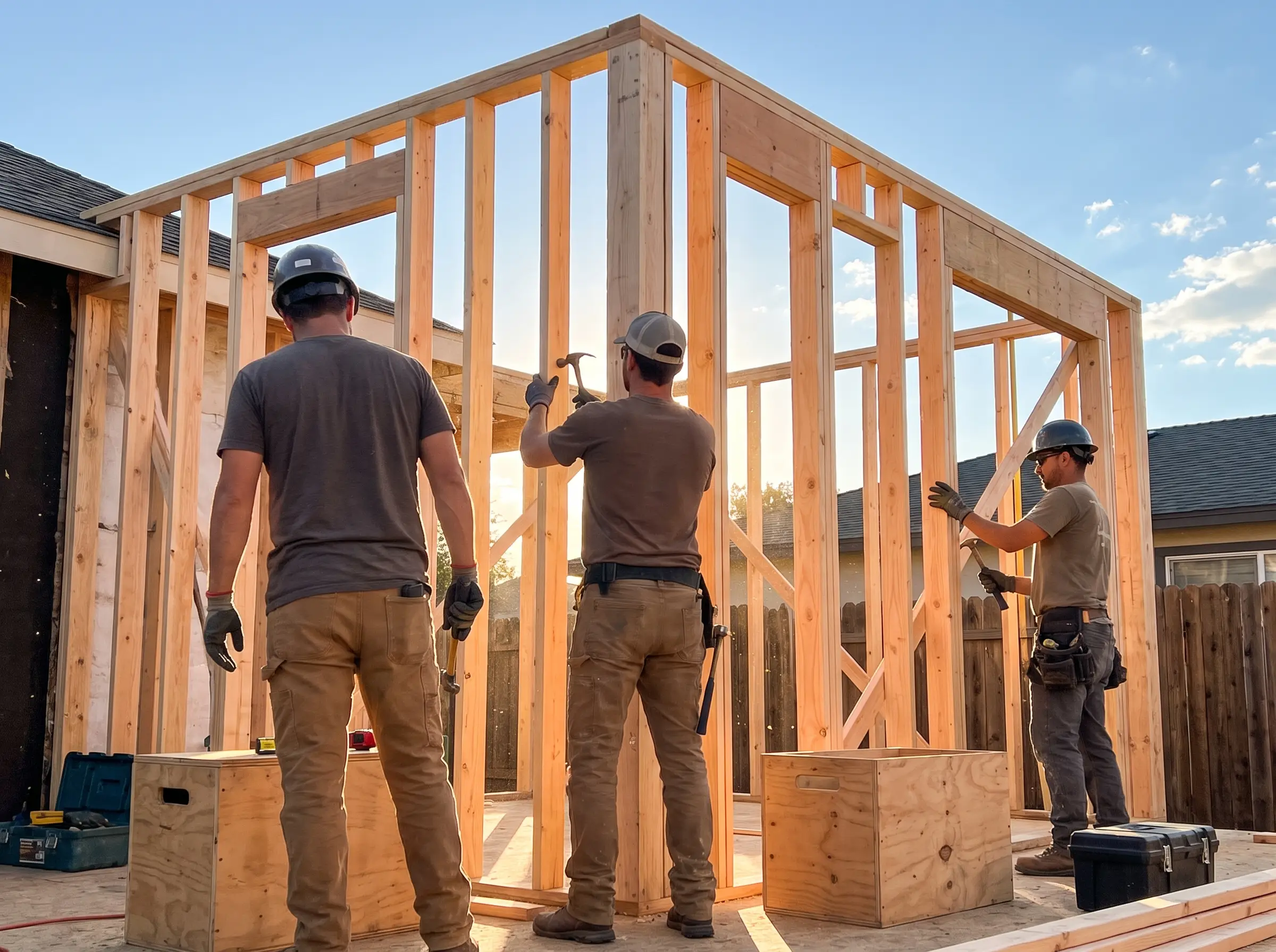 Commercial construction in progress