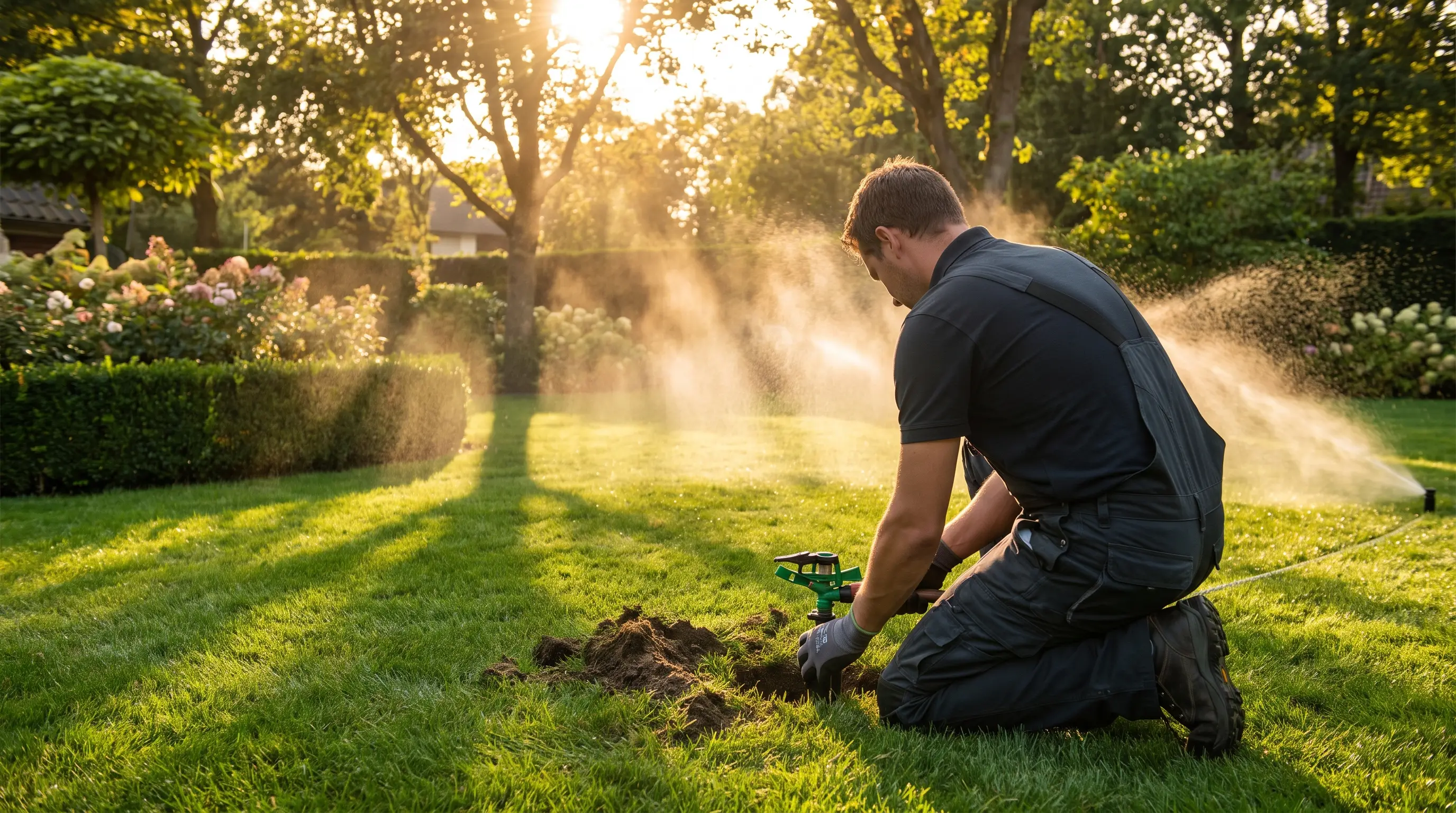 Sprinkler & Irrigation crew on a job