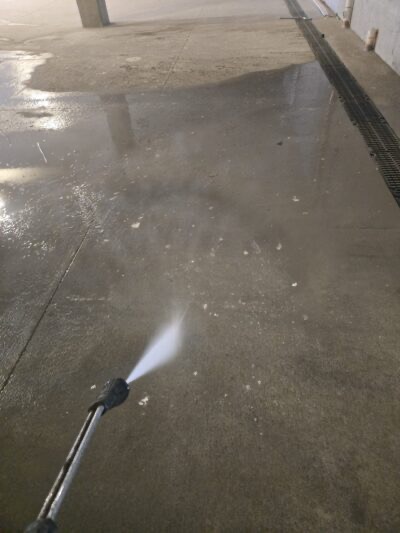 Flatwork cleaning project