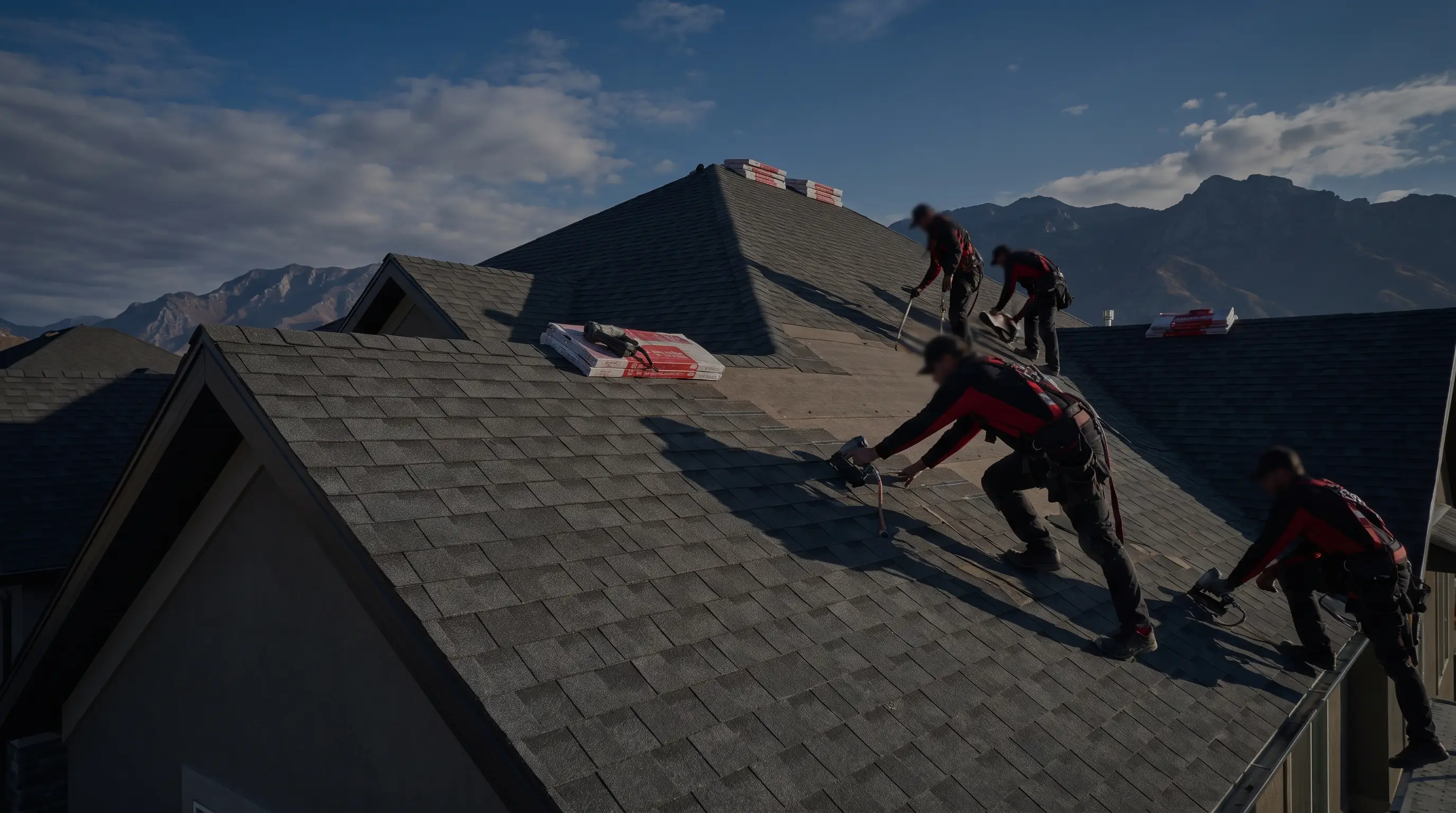 Roofing crew on a jobsite
